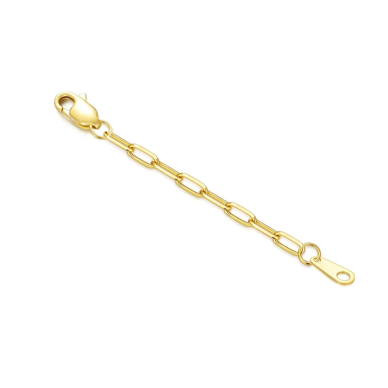 14k Gold 1"/1.5"/2"/3"/4"/5" Necklace Bracelet Extender Chain Necklace Extender Gold 14k Durable Removable Gold Chain Extender 14k Gold Extension Chain Extended Chain for Necklace Anklet Bracelet