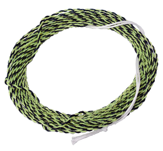 Línea Cónica Enrollada Tenkara de Region Fishing con Anillo de Tippet Integrado en Longitudes de 10 pies, 12 pies y 15 pies (Amarillo/Negro 12 pies)