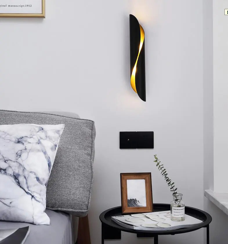 Lámpara de pared minimalista moderna para sala de estar y pasillo